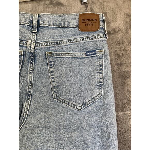 Denizen Levis Jeans Women's 10 Blue Stonewash 90's Loose Straight Stretch Denim - Picture 8 of 14